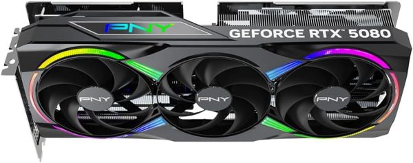 PNY NVIDIA GeForce RTX 5080 Triple Fan ARGB Graphics Card-6