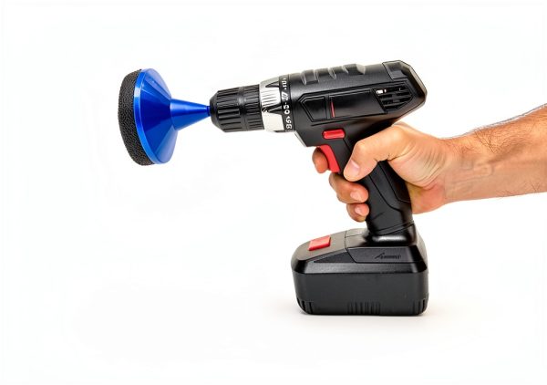 Renovopad Pool Tile Cleaner Blue Metal Handle Drill-1