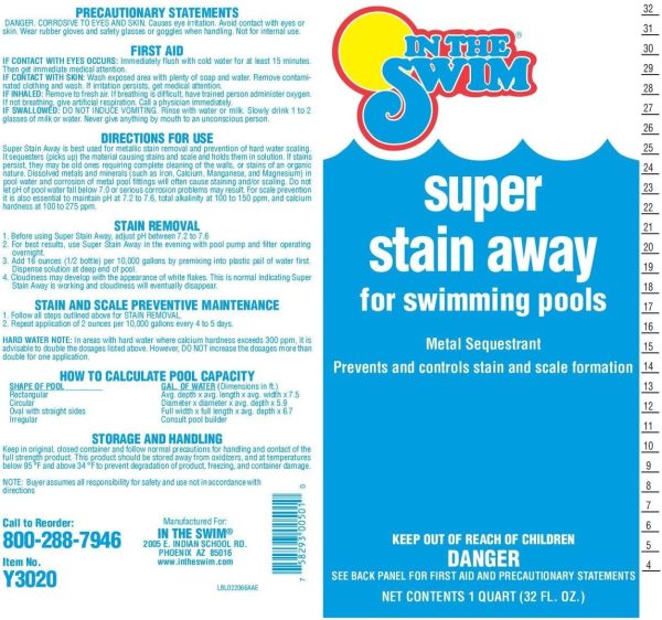In The Swim Pool Stain Remover Liquid Prevents Scale Buildup-4