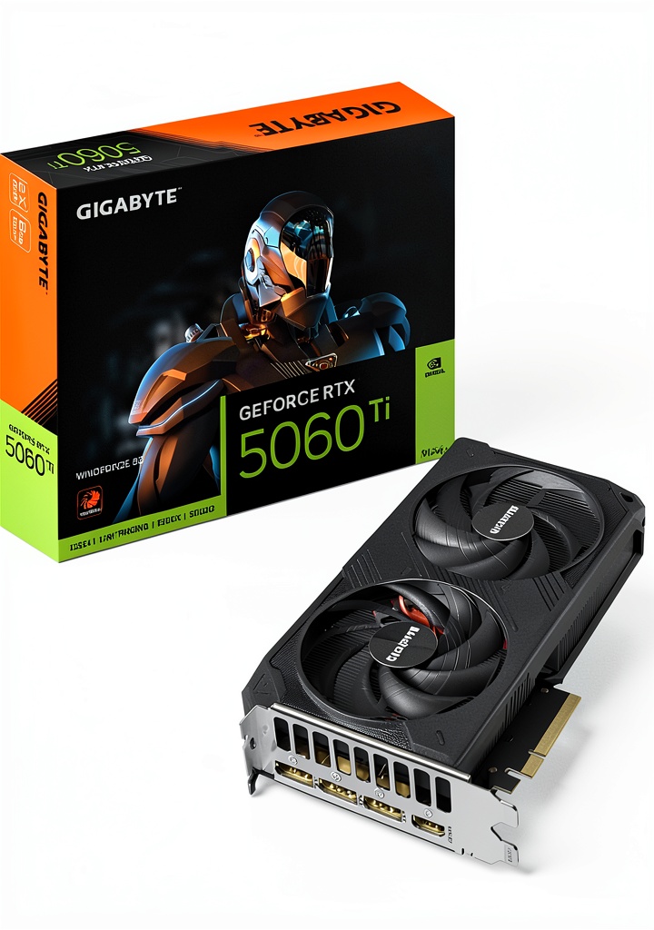 GIGABYTE NVIDIA GeForce RTX 5060 Ti Graphics Card.