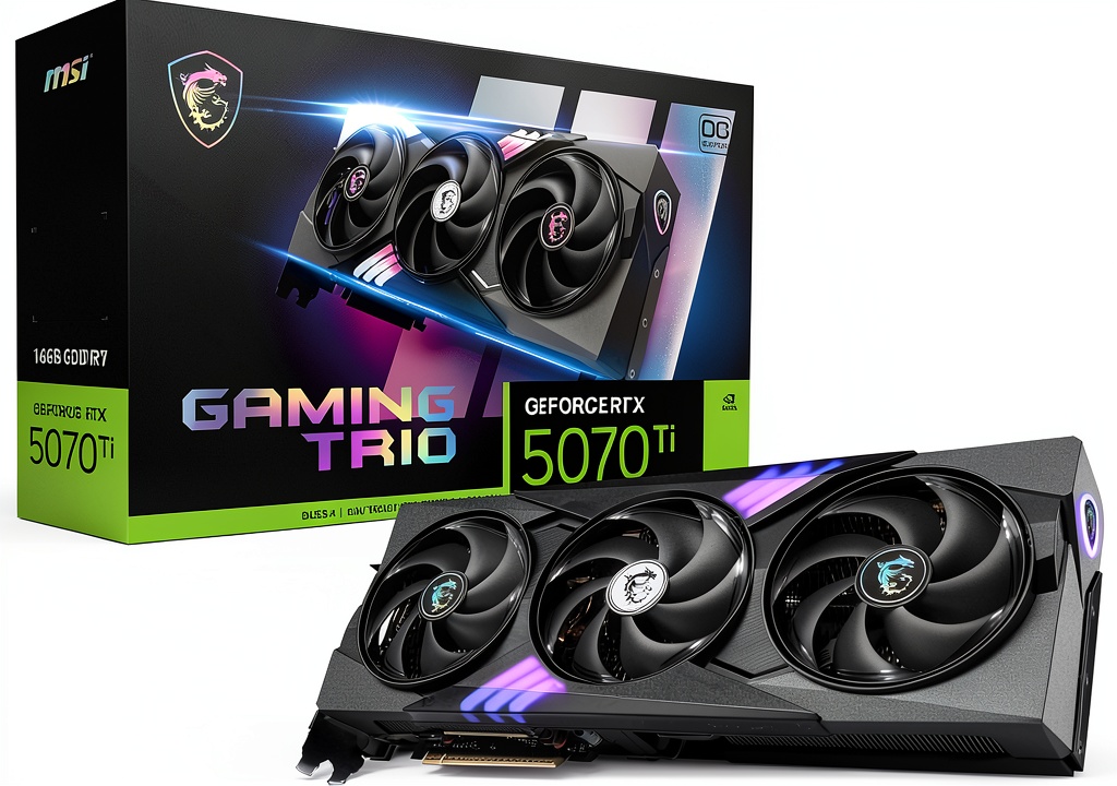 MSI RTX 5070 Ti installed in a gaming PC