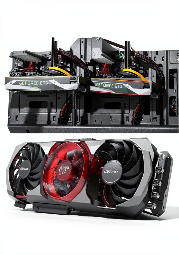 Uyubao GPU Bracket Adjustable Support for ATX M-ATX ITX Cases Black-4
