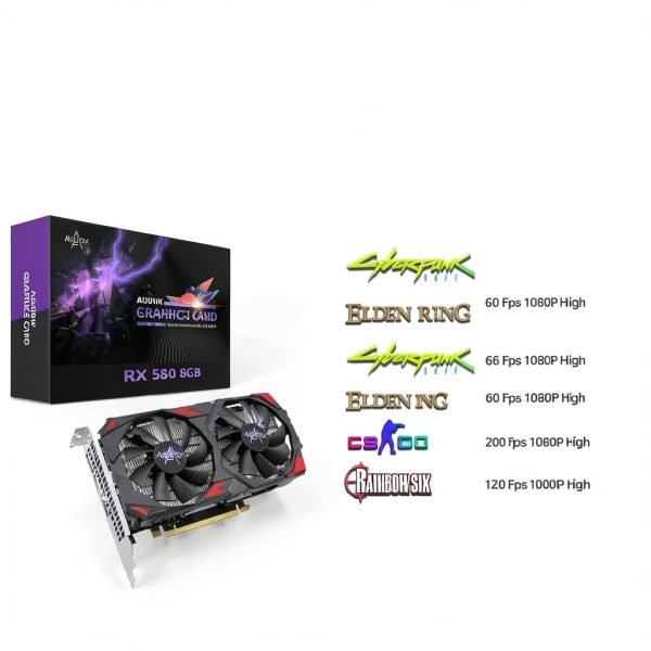 RX 580 8GB Graphics Card Kelinx Red Gaming GPU-3