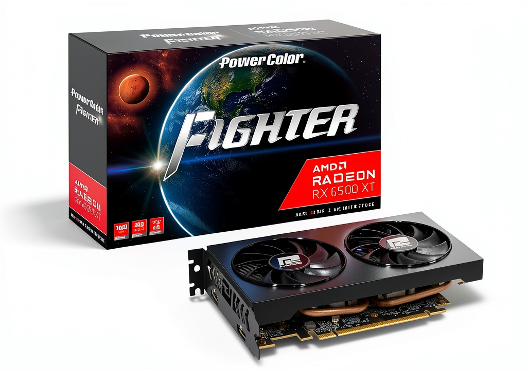 PowerColor AMD Radeon RX 6500 XT Graphics Card