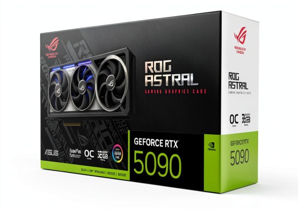 ASUS RTX 5090 Gaming Graphics Card ROG Astral Black 32GB GDDR6X-19