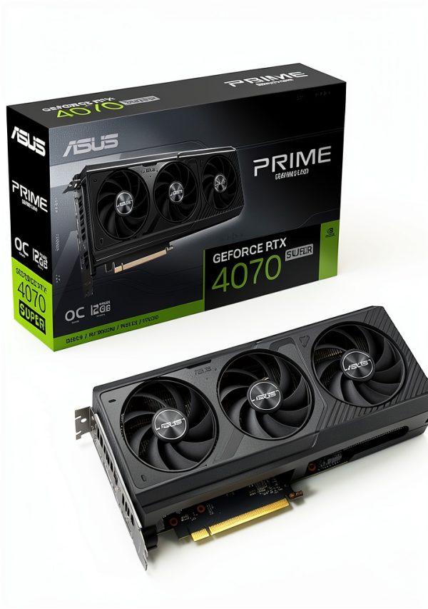 ASUS PRIME RTX 4070 SUPER Graphics Card 12GB GDDR6X OC Black-0