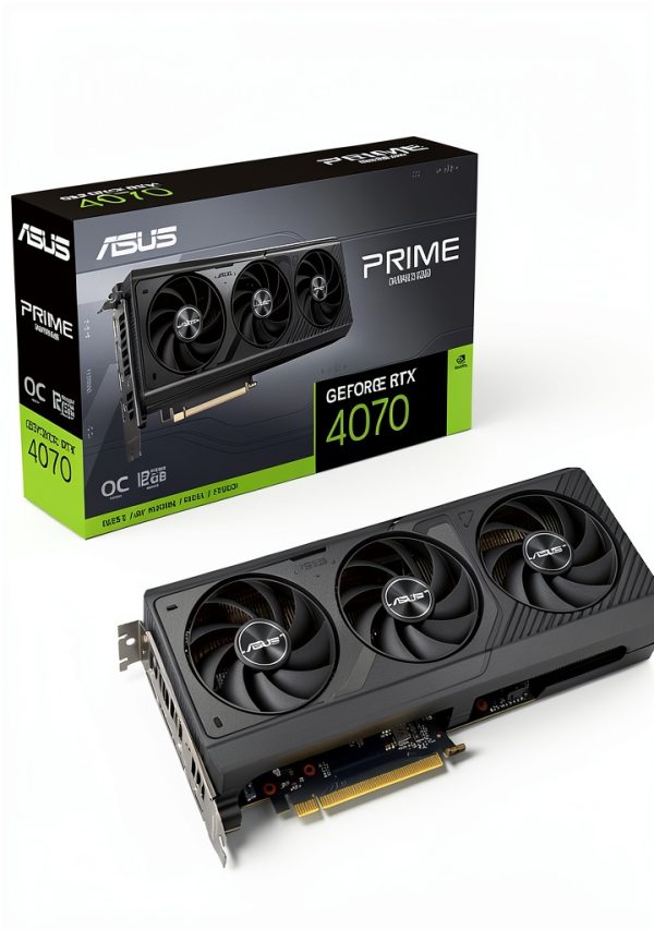 ASUS RTX 4070 Prime OC 12GB GDDR6X Graphics Card Black-0