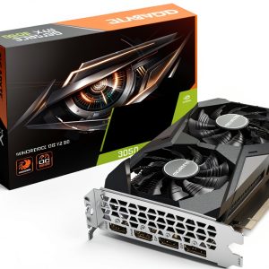 GIGABYTE RTX 3050 WINDFORCE OC V2 6GB Graphics Card Black-0