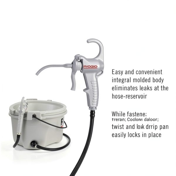 RIDGID 10883 Oiler with 1 Gallon Thread Cutting Oil, Anti Slip Grip-4