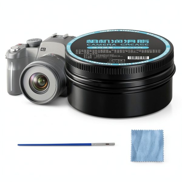 Lens Helicoid Grease, 30g Camera Lubricant, Long Lasting Smooth Lube for Focusing Tubes, O Rings, and Binoculars, Household Maintenance Precision Optical Equipment Care Black-8