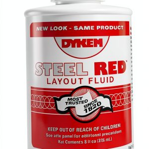 Dykem 04968 Red Layout Fluid - 8 oz Brush-In-Cap Bottle - 80496 [PRICE is per EACH]-0